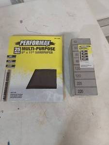 lot 2141 image: Performax Multi-Purpose Sandpaper and Sanding Sponge Set