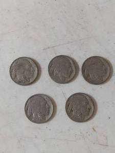 lot 2150 image: (5) Buffalo Nickel Collection
