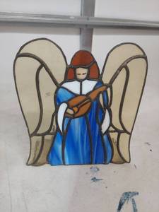 lot 2152 image: Stained Glass Angel