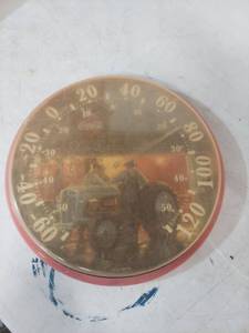 lot 2168 image: Coca-Cola Farm Scene Wall Thermometer