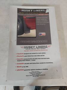 lot 2170 image: Husky Liners Custom Molded Rear Mud Guards for Chevrolet Suburban