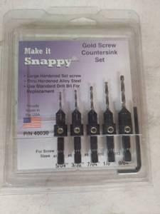 lot 2196 image: Make it Snappy Countersink Set 5-Piece