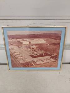 lot 2201 image: Framed Boeing Aerial View Photograph