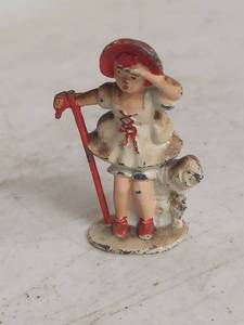 lot 2246 image: Little Bo Peep Cast Iron Figurine with Walking Stick - Tommy Toy