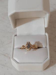 lot 2250 image: Engagement Ring with Ornate Setting