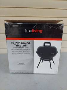 lot 1019 image: True Living 14 Inch Round Table Grill