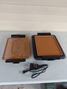 lot 1028 image: Gotham Steel Electric Griddle and Grill with Interchangeable Plates