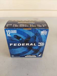 lot 1050 image: Federal Game Load Heavy Field 12 Gauge Shotshells 25-Round Box