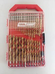 lot 1062 image: Tool Shop Titanium Drill Bit Set with Quick-Change Hex Shank