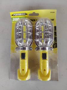 lot 1071 image: Performax 200 Lumen Battery Operated 2-Pack LED Work Light