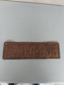 lot 1075 image: 1934 Kansas License Plate