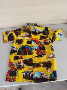 lot 1096 image: Hesston Farm Equipment Hawaiian Shirt by Royal Palm Hawaii