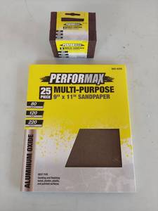 lot 1101 image: Performax Multi-Purpose Sandpaper & Sanding Blocks Bundle