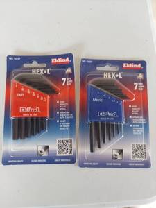 lot 1115 image: Eklind HEX-L 7-Key Hex Key Set - SAE & Metric