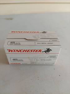 Winchester 45 Auto 230 Grain FMJ Ammunition 100 Round Value Pack