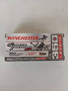 lot 1139 image: Winchester Deer Season XP 350 Legend 150 Grain Extreme Point Ammunition