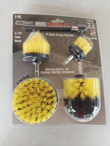 lot 1140 image: Tool Shop 5-Piece Drill Brush Cleaning Kit