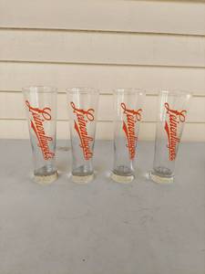 lot 1153 image: Leinenkugels Shandy Pilsner Beer Glasses Set of 4