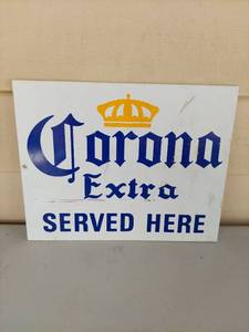 lot 1182 image: Corona Extra Served Here Advertising Sign