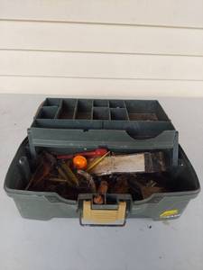 lot 1193 image: Plano Tackle Box with Fishing Lures and Accessories