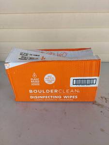 lot 1234 image: Boulder Clean Disinfecting Wipes 12-Pack 72ct Pouches