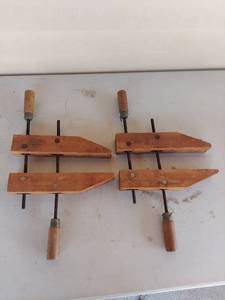 lot 1235 image: Craftsman Wood Clamps Set of 2