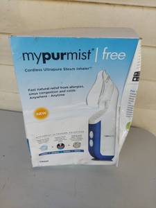 lot 1239 image: MyPurMist Free Cordless Ultrapure Steam Inhaler