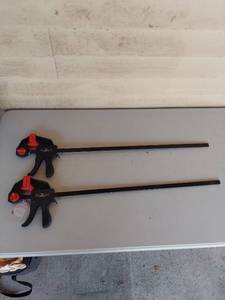lot 1240 image: 24-Inch Ratcheting Bar Clamps - Set of 2