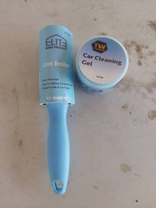 lot 1250 image: Elite Home Product Lint Roller 60 Sheets & TuffWork Car Cleaning Gel Bundle