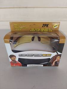 lot 1254 image: Clear Night Vision Deluxe Tactical Glasses 2-Pack