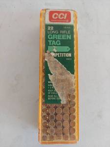 lot 1260 image: CCI Green Tag 22 Long Rifle Competition Ammunition 100 Rounds
