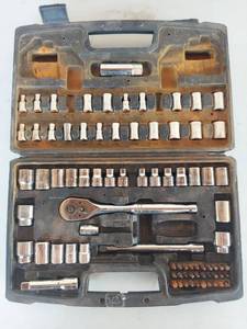lot 1292 image: Stanley Socket Set with Ratchet and Carry Case
