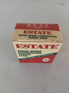 lot 1295 image: Estate Super Sport Competition Target Load 12 Gauge Shotgun Shells 25 Count