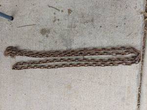 lot 1299 image: Heavy Duty Steel Chain with Grab Hooks