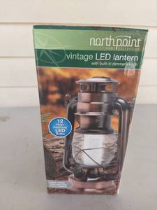 lot 2267 image: Northpoint Home Collection LED Lantern with Dimmer Switch