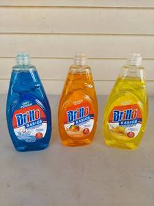 lot 2280 image: Brillo Basics Dishwashing Liquid Soap 3-Pack Variety Set 24 fl oz Each