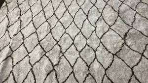 lot 2012 image: Threshold 7x10 Area Rug. BrownIvory Diamond Pattern.