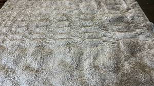 lot 2033 image: Tan Shag Area Rug. 69x99 Area Rug.