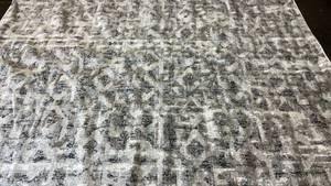 lot 2041 image: Threshold Elliot Geo Area Rug. Color Gray Geo. 8x10.