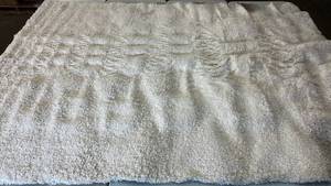 lot 2085 image: Threshold Eyelash Shag 7x10 Cream Area Rug.