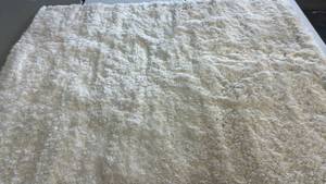 lot 2105 image: Room Essentials Cream Shag 4x56 Area Rug. 