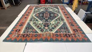 lot 8032 image: Opalhouse 7x10 Persian Area Rug - BlushTeal