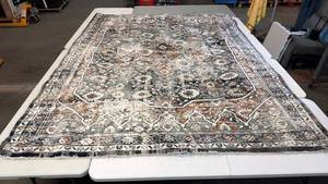 lot 8034 image: Mohawk Kensington Blue Traditional Area Rug 8x10