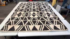 lot 8036 image: Project 62 7x10 Area Rug - CreamBrown
