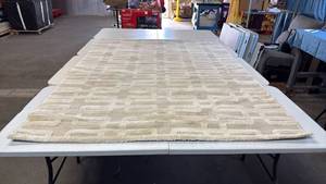lot 8056 image: Threshold Ivory Geometric Area Rug 5x7