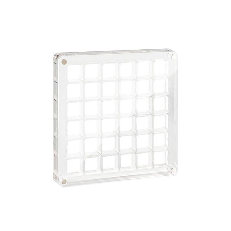 lot 51672 image: YUANGUNGUN Magnetic Acrylic Display Case - 36-Grid Seashell & Gemstone Organizer Box (Starfish Design, Jewelry Storage Solution) - Retail $10