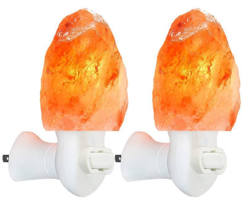 lot 24112 image: Spantik Pink Himalayan Salt Lamps - Hand Carved, Natural Night Lights for Bedrooms and Home Decor