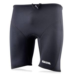 lot 26241 image: REALON Wetsuit Shorts Neoprene Men 3mm Buoyancy Swim Pants Adult Women Sweat Wet Suit Trunks Jammers Keep Warm Water Sport Aerobics for Swimming Surfing Snorkeling Diving Kayaking Scuba XXL - Retail $33