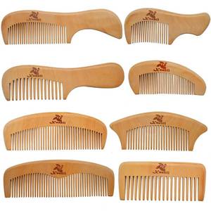 lot 26267 image: Xuanli 7 Pcs The Family Of Hair Comb set - Wood with Anti-Static & No Snag Handmade Brush for Beard, Head Hair, Mustache With Gift Box (S021) - Retail $10