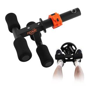 lot 26270 image: Fitarc Tib Bar, Tibialis Trainer, Tibia Dorsi Calf Raise Machine, Knees Over Toes Equipment for Strengthening CalvesShinsAnkles, Black, Fits 2 Weight Plates - Retail $36